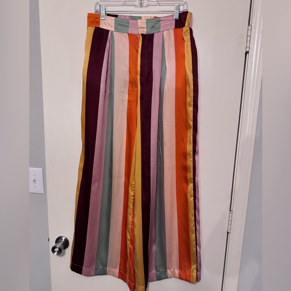 Fe Noel x Target - Mixef vertical stripe print wide leg pants